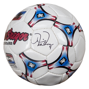 Mia Hamm Autographed MacGregor Soccer Ball (JSA)